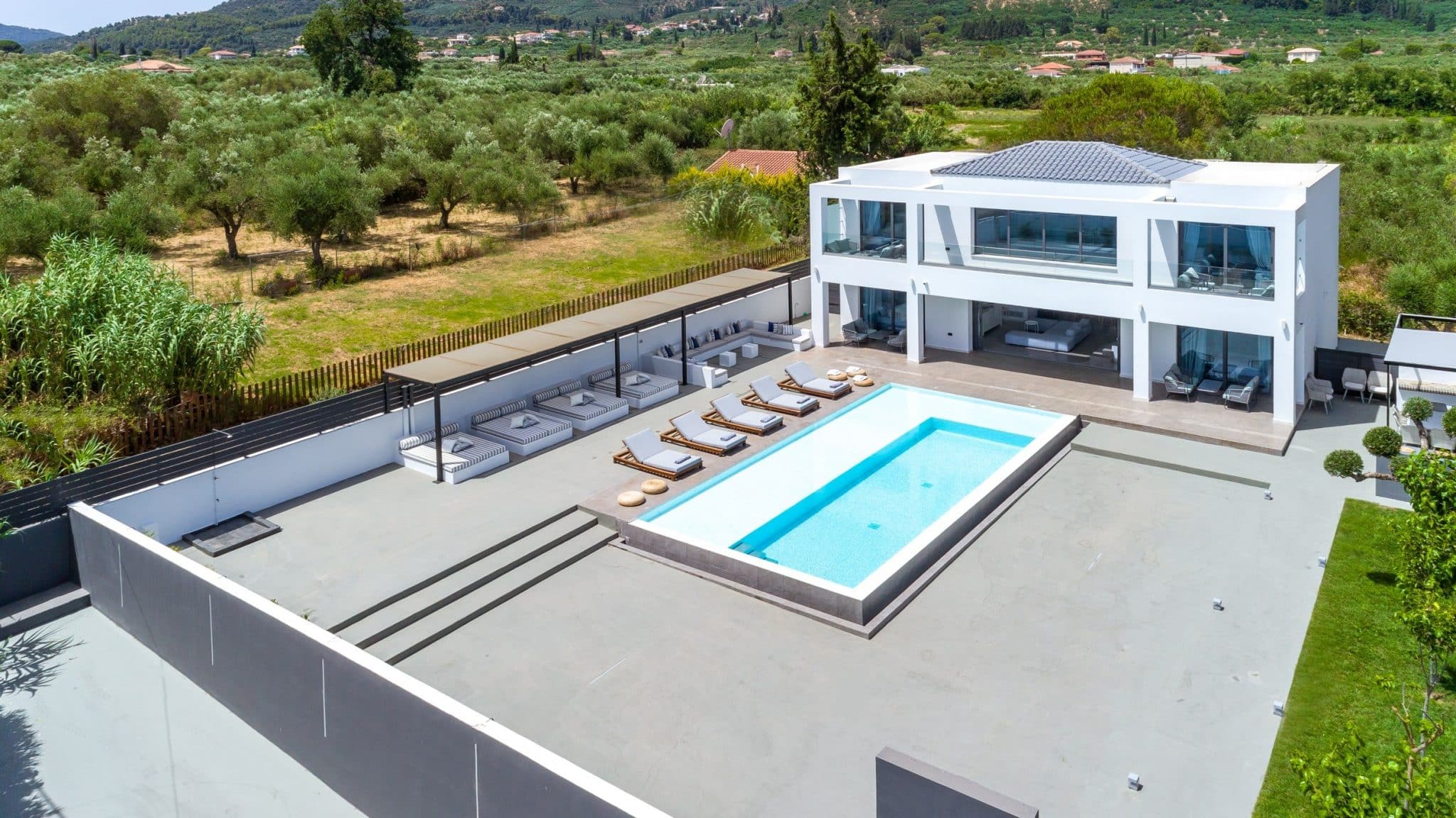 Divine Villa Zakynthos pool terrace